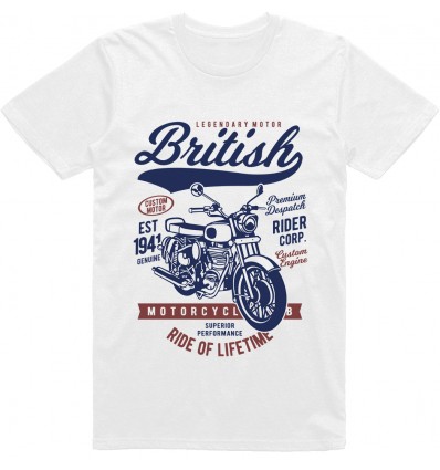 Pánské motorkářské tričko British motorcycle