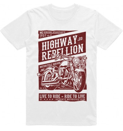 Pánské motorkářské tričko Highway rebelion