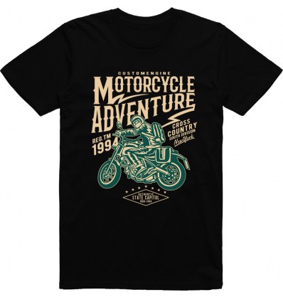 Pánské motorkářské tričko Motorcycle adventure